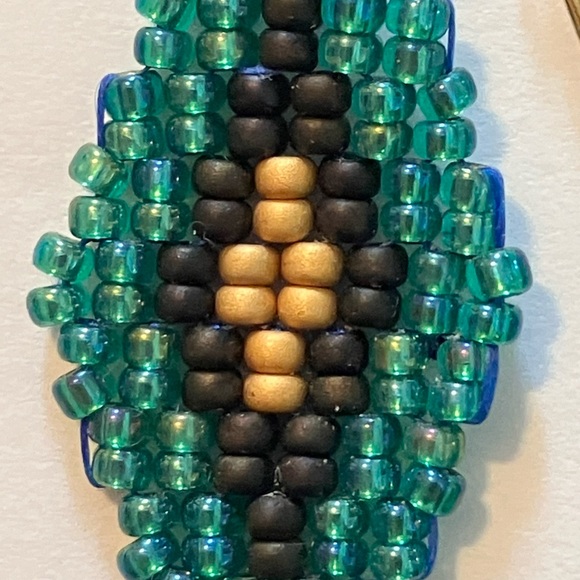 HAND CRAFTED BOHEMIAN BEADED EARRINGS *NEW *JAPANESE GLASS BEADS *LIGHTWEIGHT - Picture 4 of 9